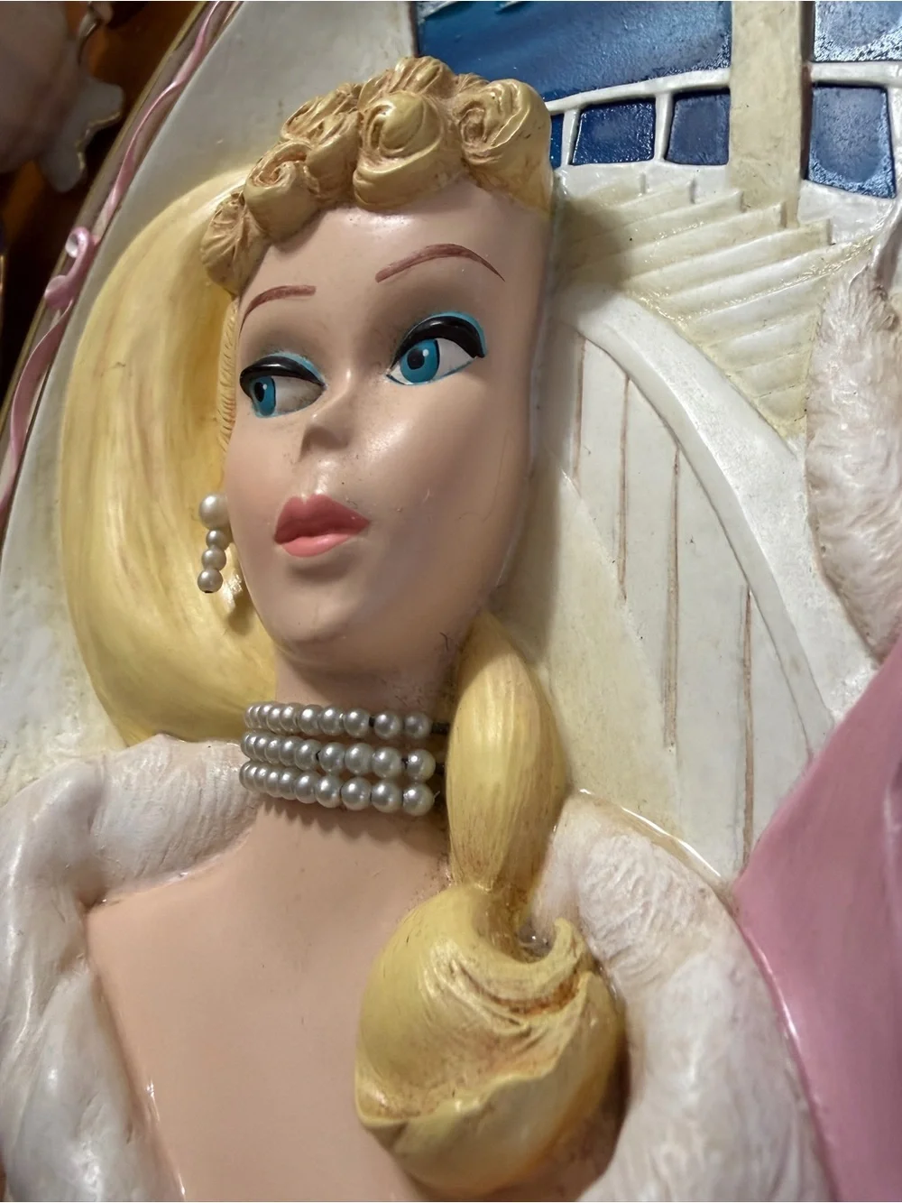 Barbie Pink, Cream & Blue Decorative Wall Plaque